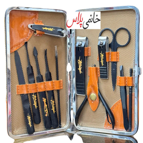 ست مانیکور 12 تیکه مشکی زینگر